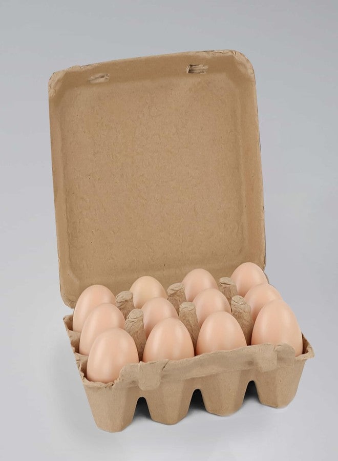 HOIGON 50 PCS 12 Cell Empty Paper Egg Cartons, Sturdy Pulp Fiber Egg Container Holder With Lids, Recycled Cardboard Egg Cartons - Image 4